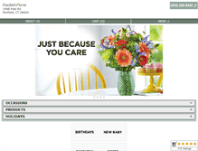 Tablet Screenshot of fairfieldflorists.com